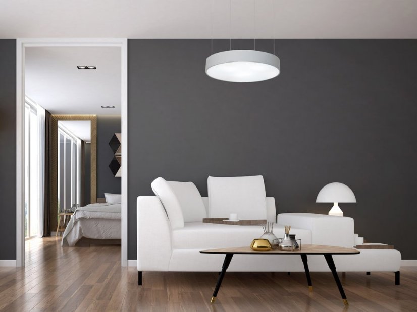 Amica LED - Stříbrná Elox - Výkon: 19 W, Světelný tok: 1420 lm, Rozměry: 400 x 70 mm, Průměr: 410 mm