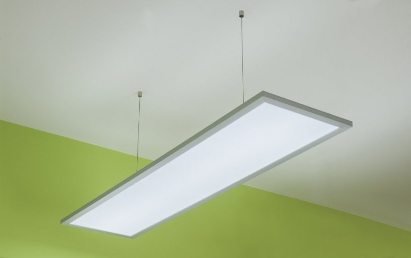 Elata LED - Výkon: 79 W, Vlastnosti: Stmívatelnost, Svítivost: 7650 lm, Rozměry: 1195 x 295 x 16 mm, Instalace: Závěsné, Osvětlení: Přímé i nepřímé