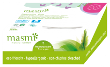 Hygienické tyčinky z organické bavlny Masmi, 200 ks