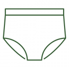 Inkontinenční kalhotky - vysoký pas