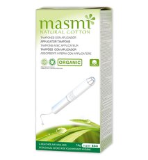 Tampony s aplikátorem z organické bavlny Masmi, Super, 14 ks
