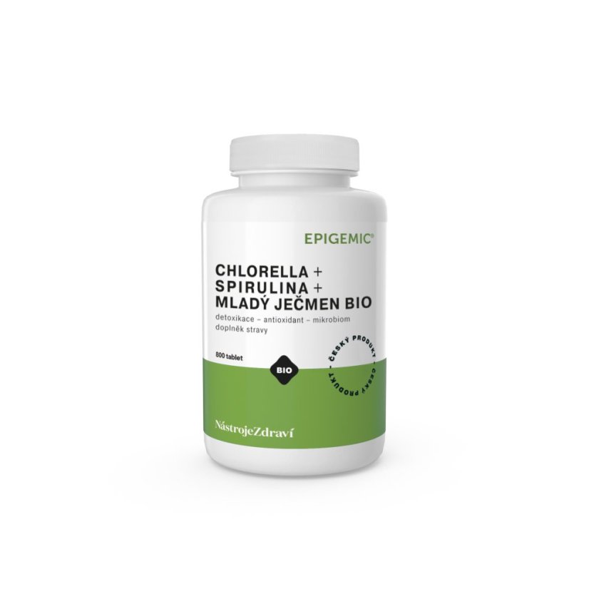 Chlorella+Spirulina+Mladý Ječmen BIO Epigemic®