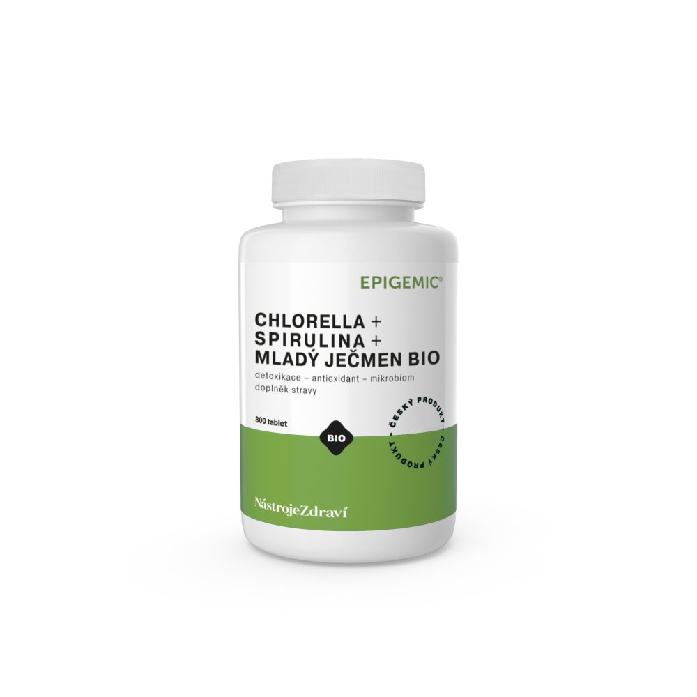 Levně Chlorella+Spirulina+Mladý Ječmen BIO Epigemic®